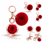 Mini rose éternelle en sphère – Collection Élégance - Image 2